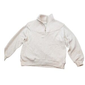 Aerie Pullover Fuzzy Fluffy Soft Warm Quarter Zip Sweater with Pockets Size XXS